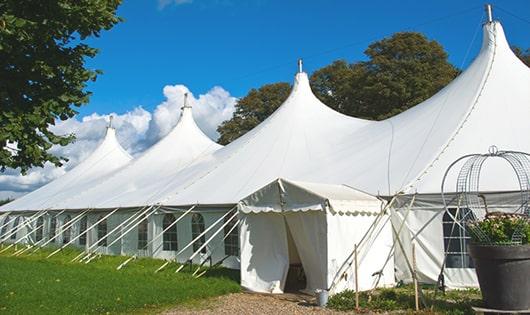 sleek white portable toilets for outdoor events, providing a reliable and functional option for those in need in Bokeelia